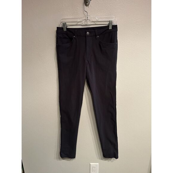 Lululemon ABC Slim Warpstreme Pants Mens Size 28 28x32 Black - Picture 1 of 8